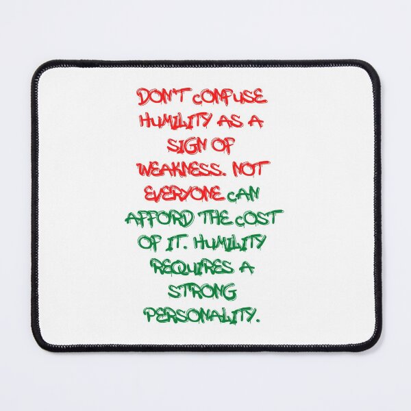Item preview, Humility Personality designed and sold by Chrisblazestore.