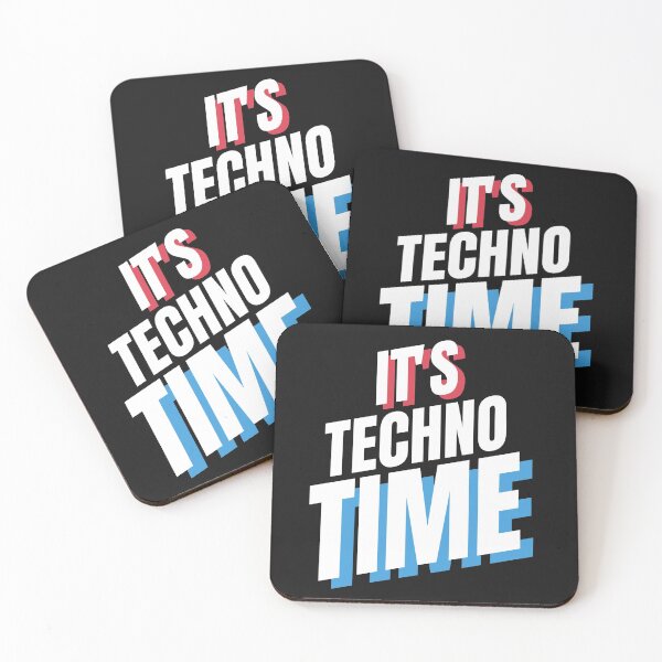 Item preview, it's techno time designed and sold by Artycreative1.
