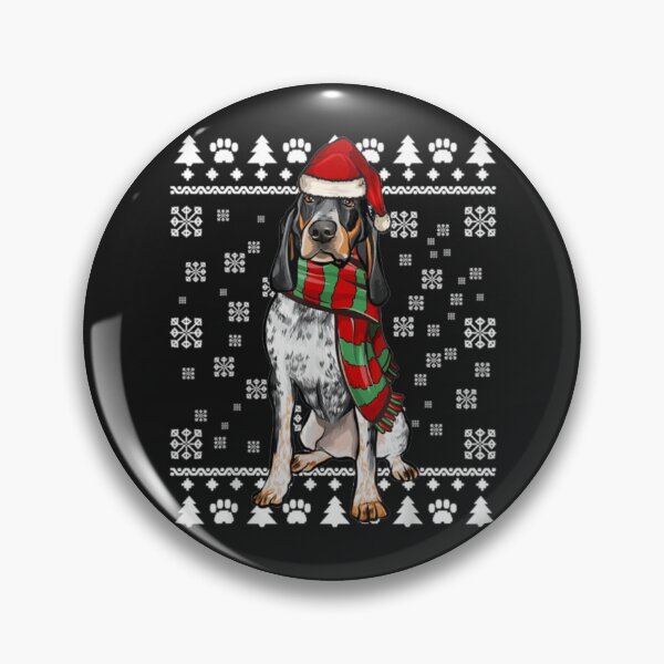 Item preview, Bluetick Coonhound Dog Santa Hat Xmas designed and sold by StarcyWol.