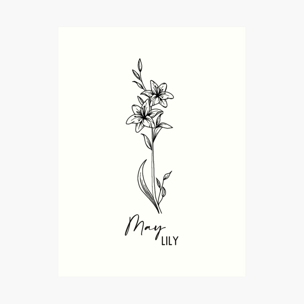 May Birth Flower Tattoos: Elegant & Meaningful