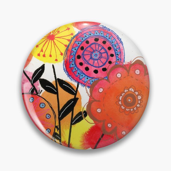 Doodle Bouquet Pin