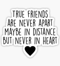 True friends are never apart Sticker