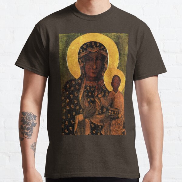 Black Madonna of Czestochowa Poland, Our Lady of Czestochowa, Madonna and Child, Virgin Mary Classic T-Shirt