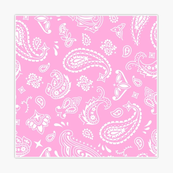 Paisley/Bandana Vinyl, hot pink