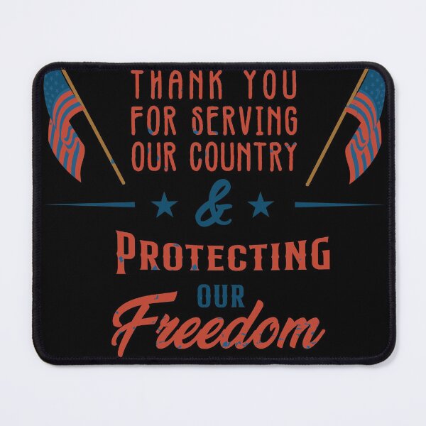 Item preview, Thank you for serving our country and protecting our Freedom designed and sold by Tiredmenphilo.