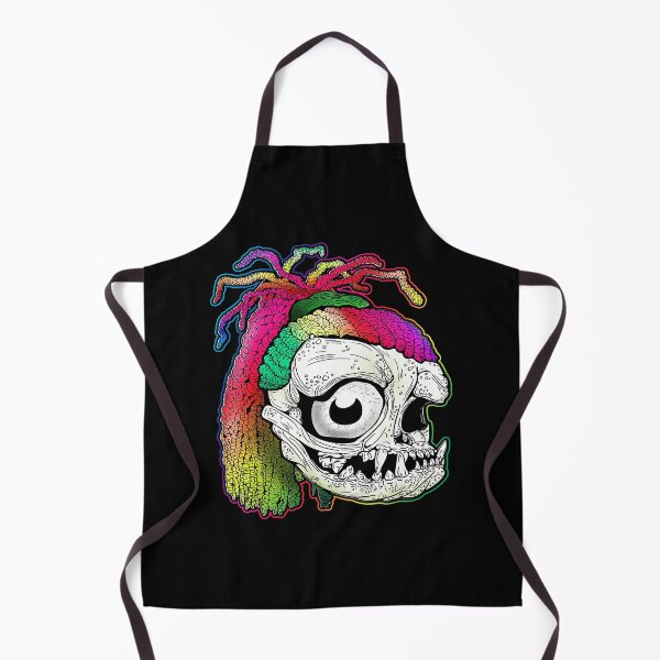 Item preview, Rainbow Dreadlock Funky Skull Skeleton designed and sold by iduzarts.
