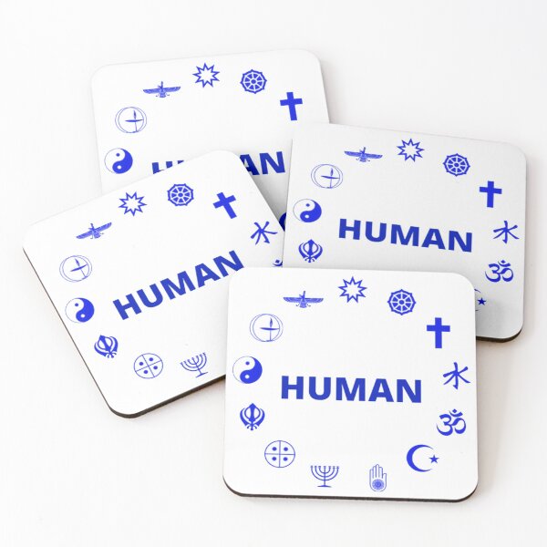 Item preview, HUMAN - NO MATTER WHAT RELIGION OR BELIEFS - RESPECT  designed and sold by MrCreativeArts.