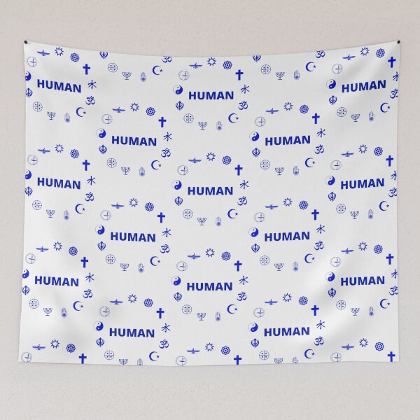 Item preview, HUMAN - NO MATTER WHAT RELIGION OR BELIEFS - RESPECT  designed and sold by MrCreativeArts.