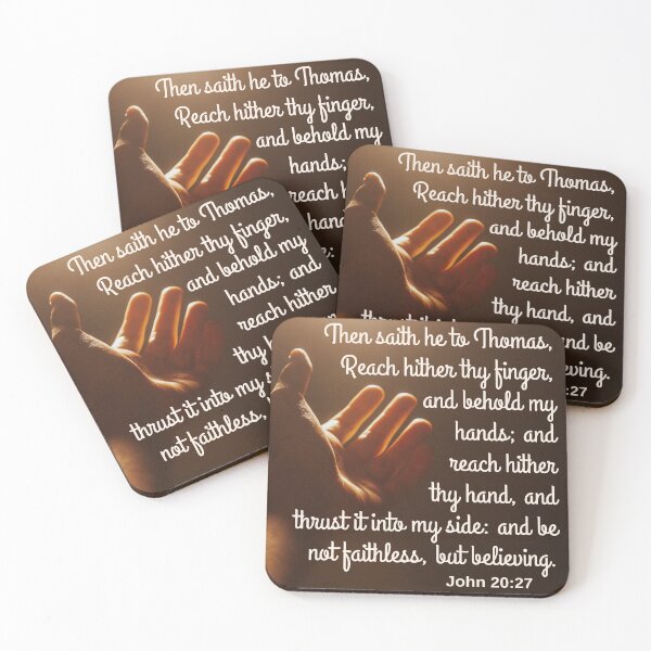 Item preview, John 20:27 KJV designed and sold by Caregiverology.