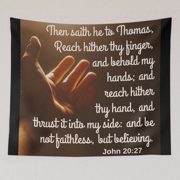 Item preview, John 20:27 KJV designed and sold by Caregiverology.