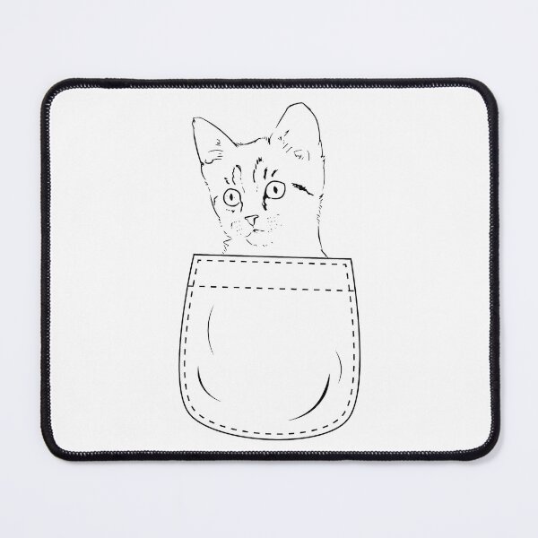 Item preview, Cat in pocket - Cat in the pocket - Funny cats designed and sold by Alice-Elgawi.