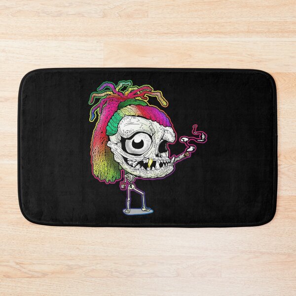 Item preview, Rainbow Dreadlock Funky Skull Skeleton Smoking with body designed and sold by iduzarts.