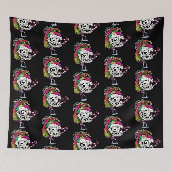 Item preview, Rainbow Dreadlock Funky Skull Skeleton Smoking with body designed and sold by iduzarts.