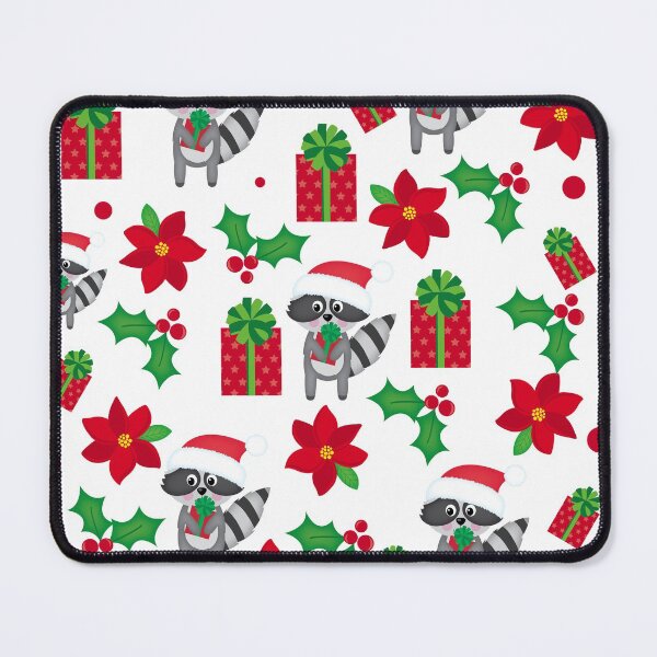 Item preview, Christmas Racoon Face Mask designed and sold by GODS4US.