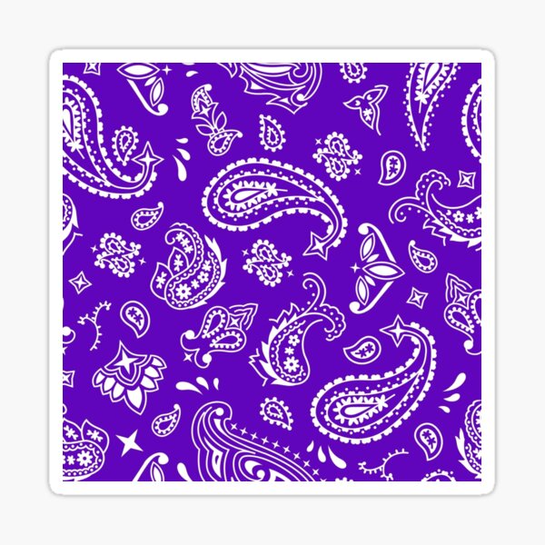 Purple bandana Sticker