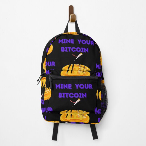 Item preview, Mine Your Bitcoin-Black Background designed and sold by Trendi61.