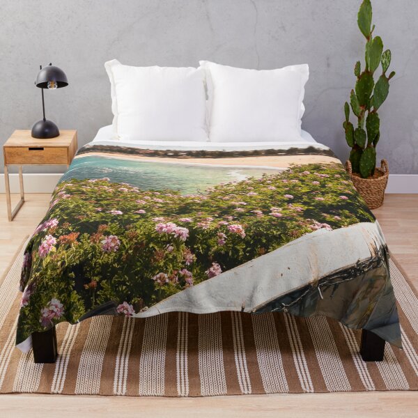 Item preview, Pretty Pink Flowers and Coogee Beach, Ocean and Sand designed and sold by mariagram17.