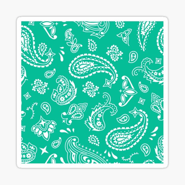Teal bandana Sticker