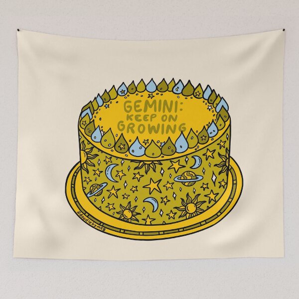 Item preview, Gemini Cake designed and sold by doodlebymeg.