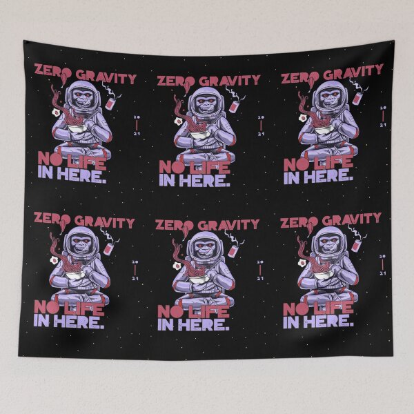 Item preview, Zero Gravity No Life In Here-Funny Vintage Astronaut Skeleton Design designed and sold by Red-ElYoubi.