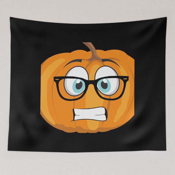 Item preview, Funny Halloween Stressed Pumpkin jack o' lantern, emotional pumpkin designed and sold by fairy-taler.