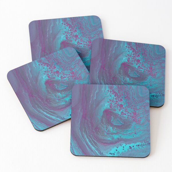 Item preview, Electric Waves - Acrylic Pour designed and sold by HandmadeHill.
