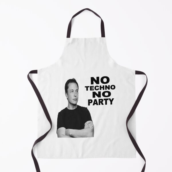Item preview, no techno no party elon musk designed and sold by Artycreative1.