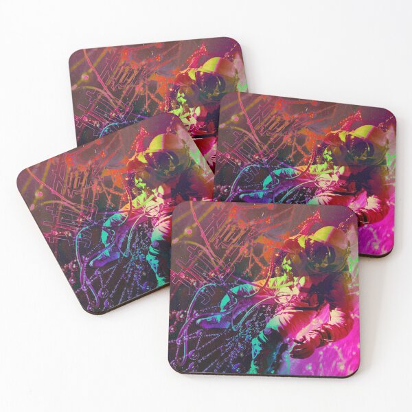 Item preview, Astronaut on spiderweb gradient designed and sold by fedeariels.
