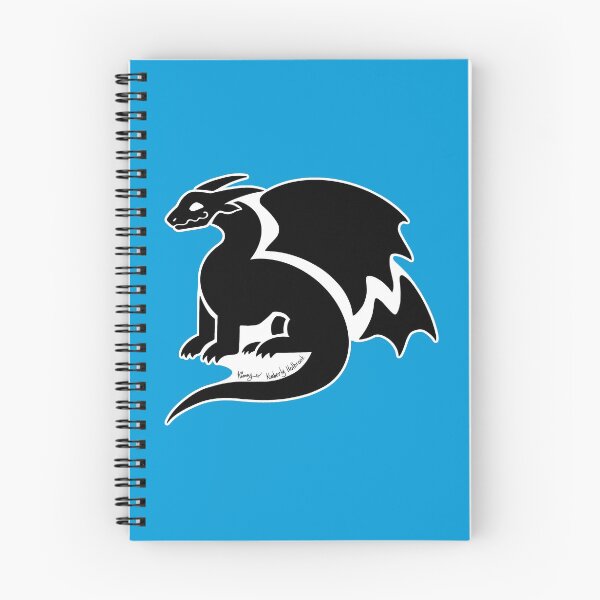 Item preview, Black and White Silhouette Dragon Logo designed and sold by Kimberly Holbrook Arts.