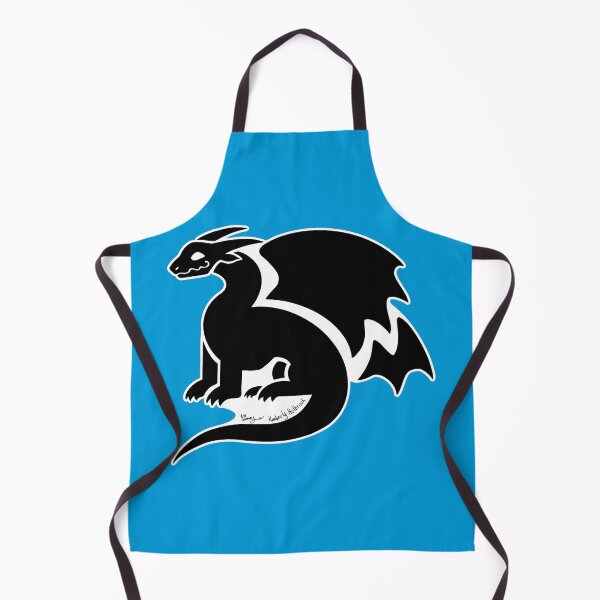 Item preview, Black and White Silhouette Dragon Logo designed and sold by Kimberly Holbrook Arts.
