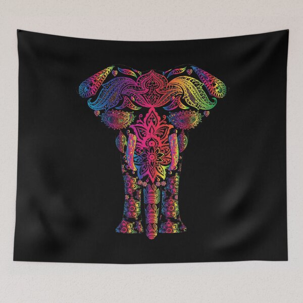 Item preview, Elephant Spiritual Animal, Ornate Elephant, Prismatic and Chromatic Design, Sticker or Print designed and sold by JoesCornerStore.