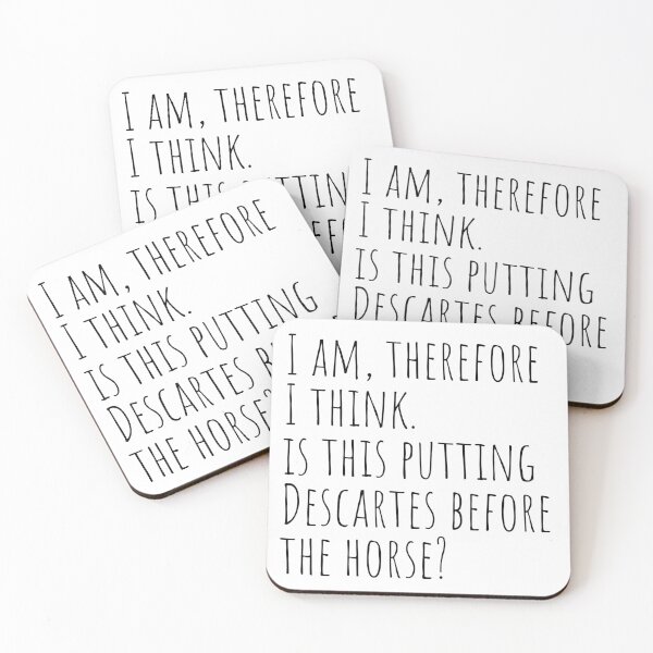 Item preview, I am therefore I think... designed and sold by Scribblehound.