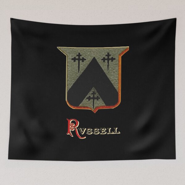 Item preview, Russell Family Coat of Arms designed and sold by Heraldica.