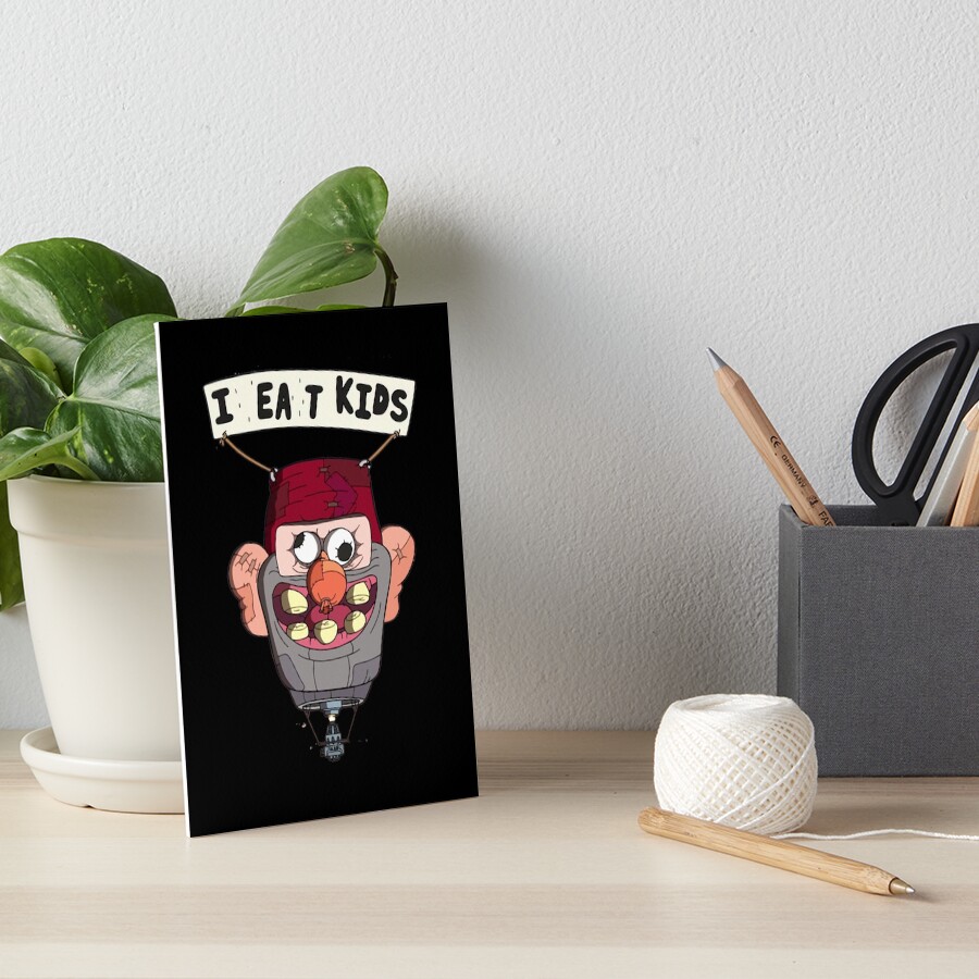 "gravity falls i eat kids balloon " Art Board Print for Sale by