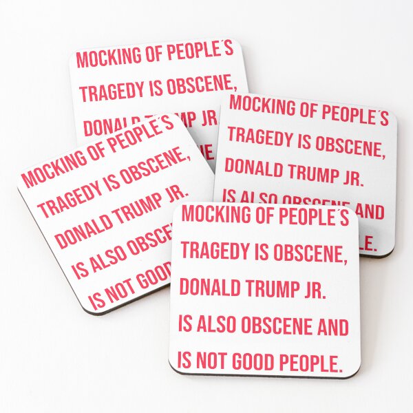 Item preview, MOCKING OF PEOPLE'S TRAGEDY IS OBSCENE designed and sold by FREE T-Shirts.
