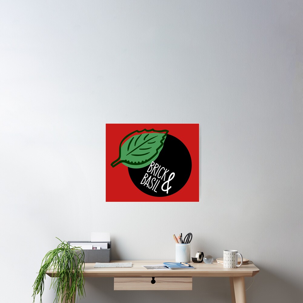 "Brick & Basil Leverage Food Truck Logo" Poster for Sale by HeyFritters Redbubble