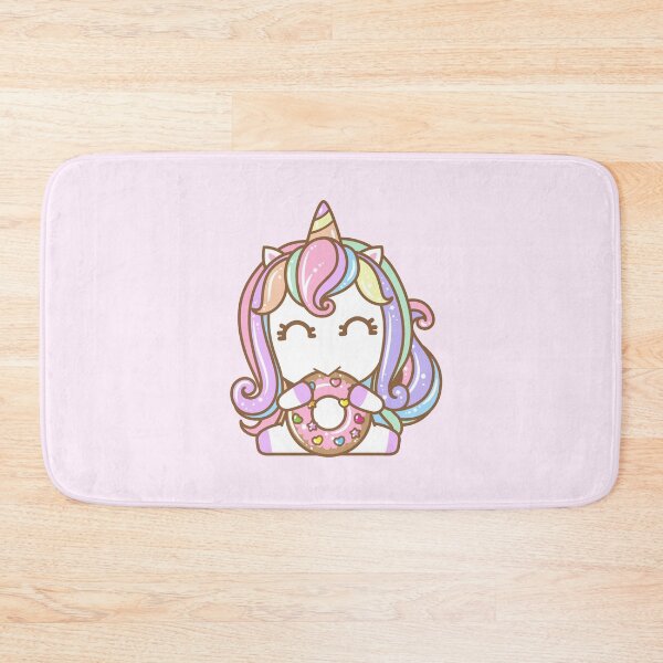 Item preview, Kawaii Unicorn Rainbow Eating Donut designed and sold by Simplyy  Unique.