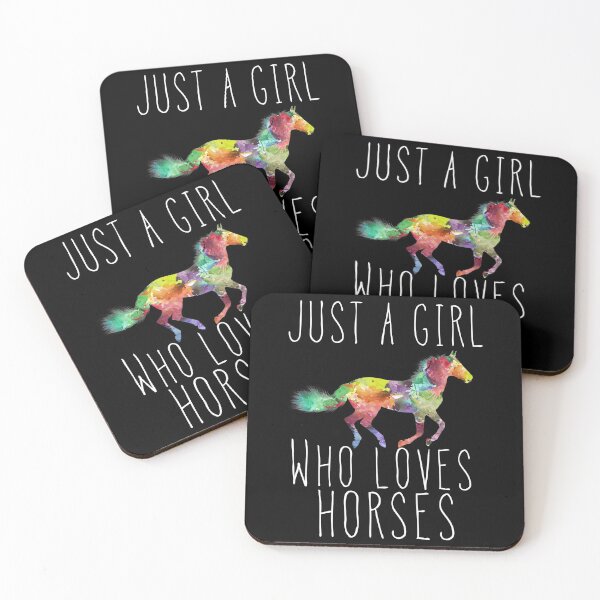 Item preview, Just A Girl Who Loves Horses  designed and sold by cimibaka25.