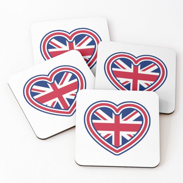 Item preview, Love Heart United Kingdom Union Jack British Flag designed and sold by Tracey  Bryant.