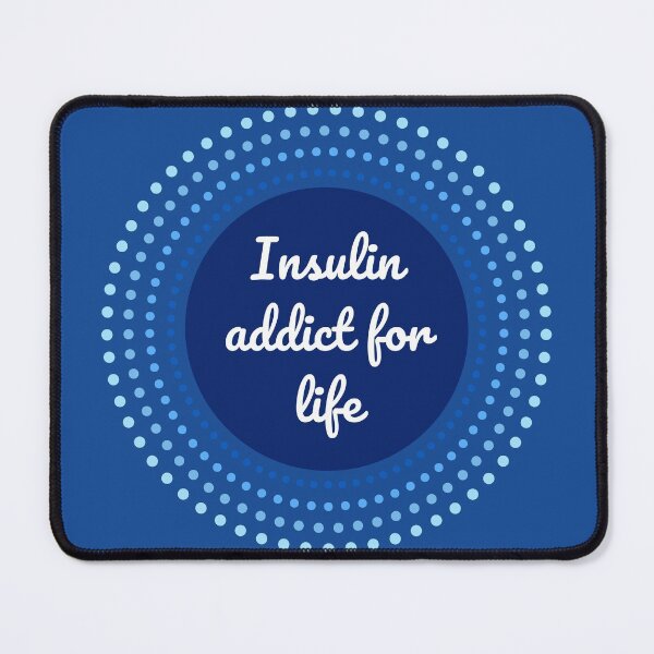 Item preview, Insulin addict for life - Diabetes blue circle designed and sold by SalxSal.