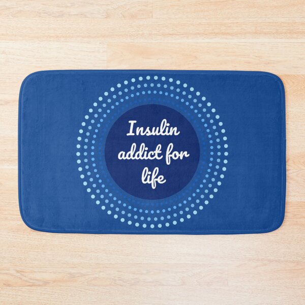Item preview, Insulin addict for life - Diabetes blue circle designed and sold by SalxSal.