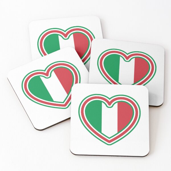 Item preview, Love Heart Italy Flag designed and sold by Tracey  Bryant.