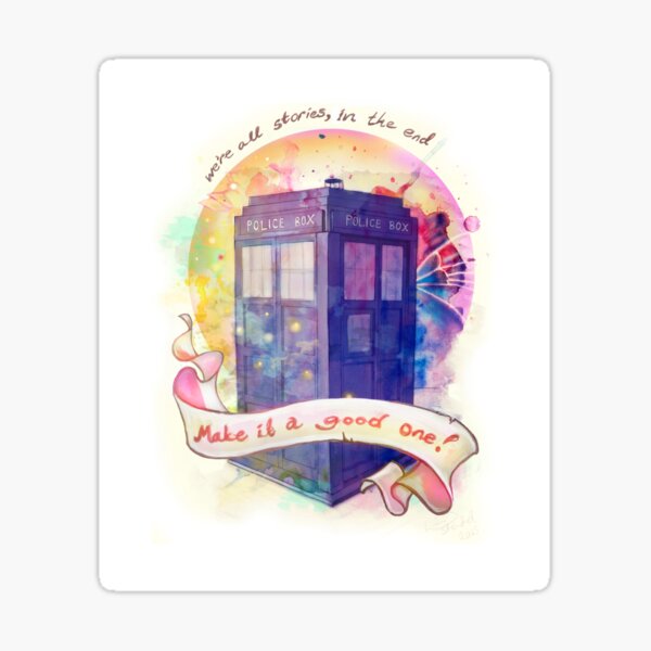 We're all stories (white) Sticker