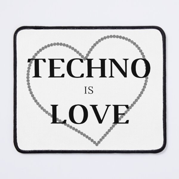 Item preview, techno is love designed and sold by Artycreative1.