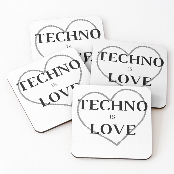 Item preview, techno is love designed and sold by Artycreative1.