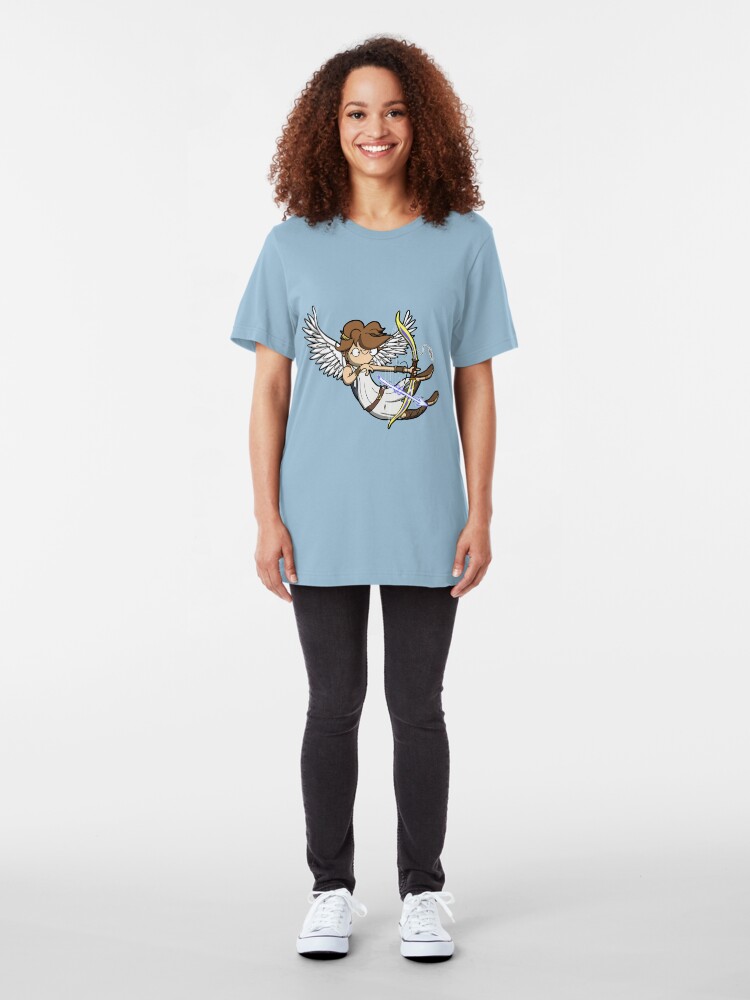 Alternate view of Flew too close to the Derp Slim Fit T-Shirt