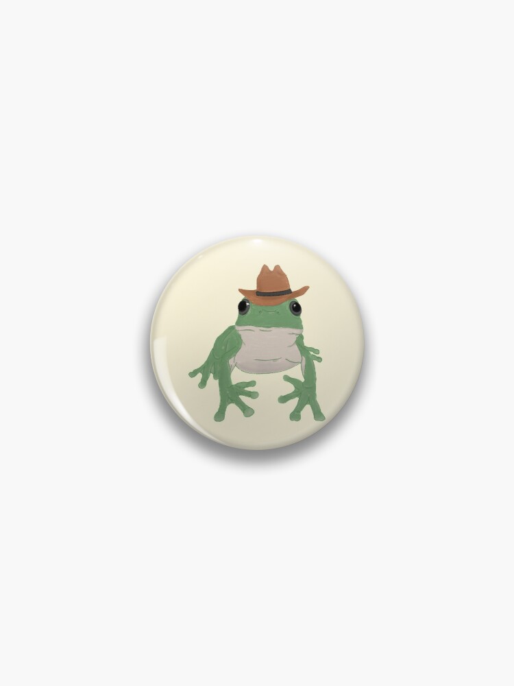 Cowboy Frog Pin