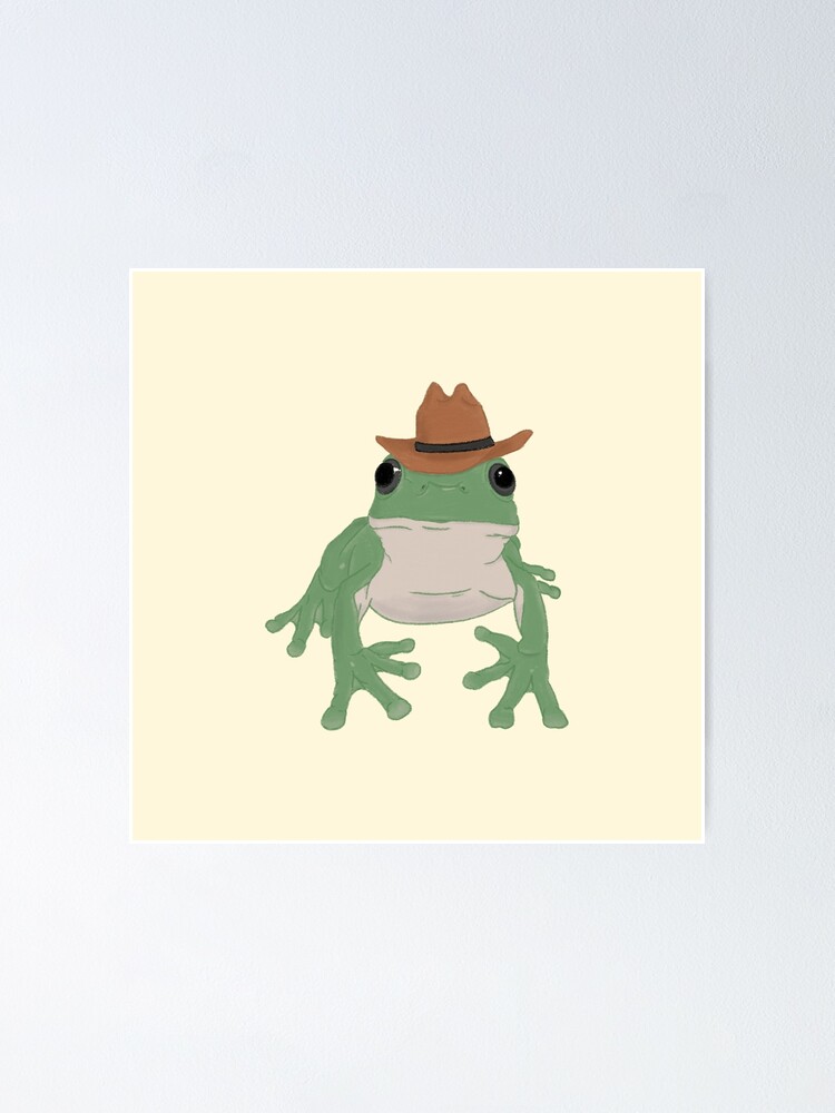 Frog With A White Straw Hat Funny Cowboy Frog  Tapestry for Sale by  Outlander-tees