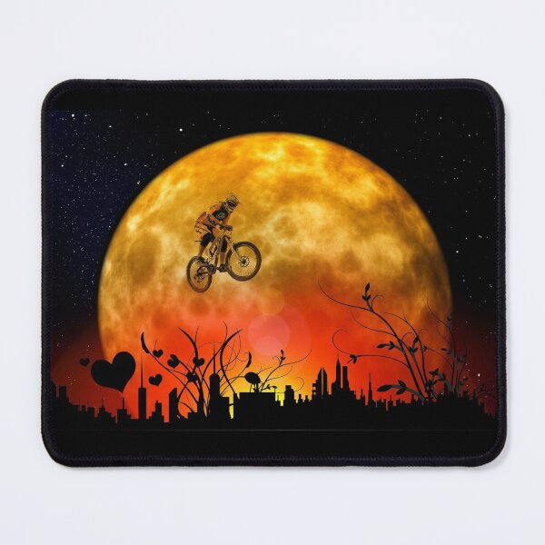 Item preview, Beautiful Mountain Biking Moon designed and sold by cimibaka25.