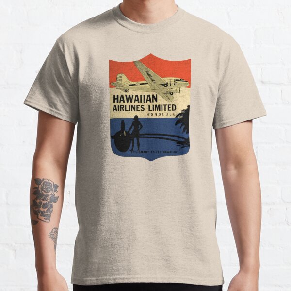 Hawaiian Airlines Vintage tag USA Classic T-Shirt